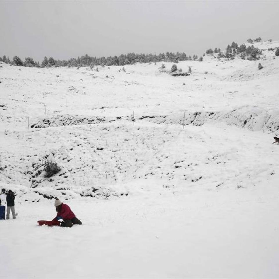 Elurra, Belaguan. Argazkia: EFE.