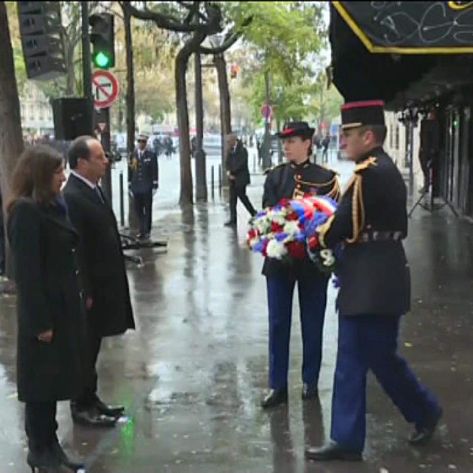 Homenaje a las víctimas de los atentados de París. Foto: EFE