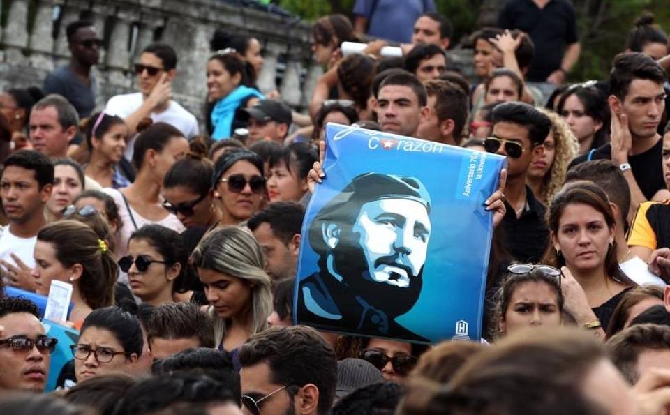 Cuba homenajea a Fidel Castro. Foto: EFE