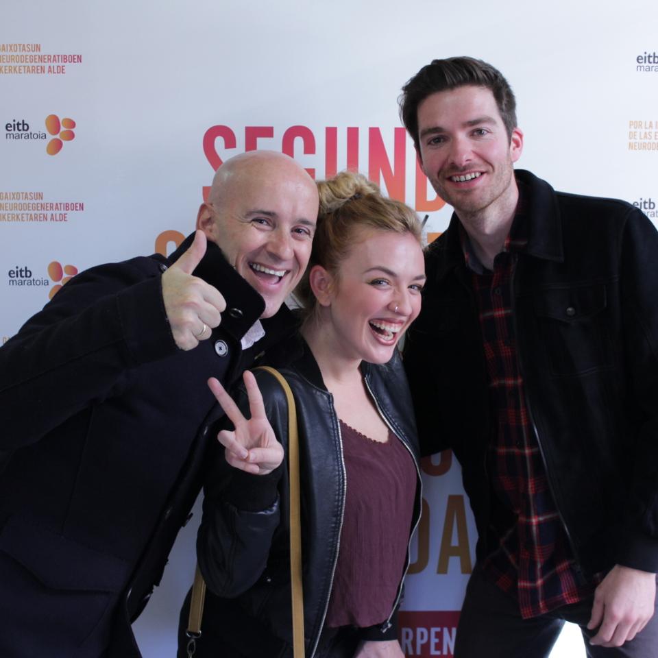 Joseina Etxeberria, Ainhoa Etxebarria e Ibon Fernandez. Foto: EiTB.