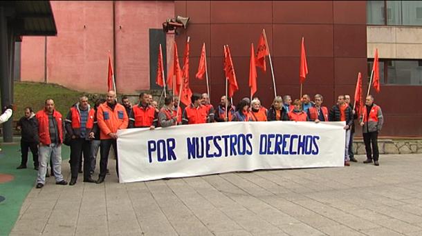 Una de las múltiples protesatas de los trabajadores de Zumarraga. Foto de archivo: EFE