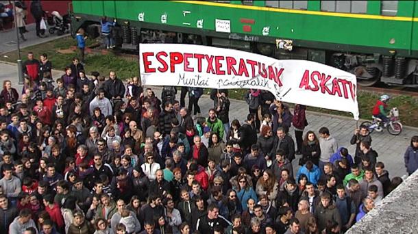 Imagen de archivo de una de las movilazaciones realizadas en Alsasua.