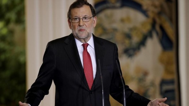 Mariano Rajoy durante su comparecencia en el Palacio de la Moncloa. Foto: EFE