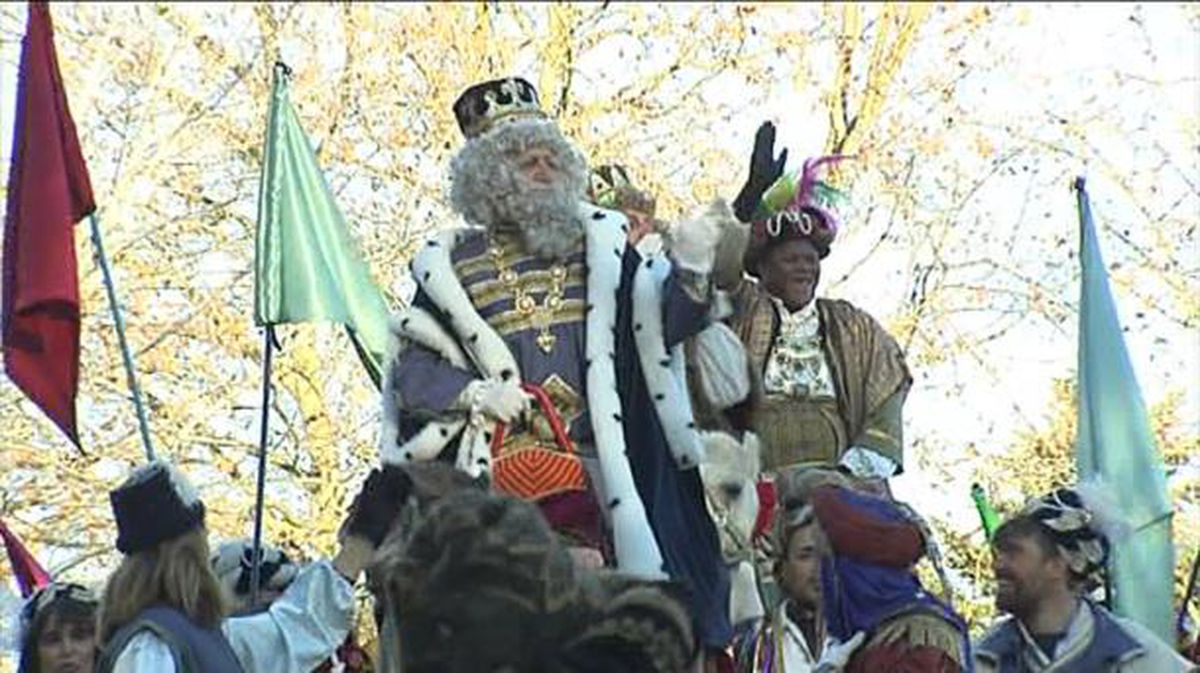 Cabalgata de los Reyes Magos de 2017 en Pamplona/Iruña. Imagen de archivo: EiTB