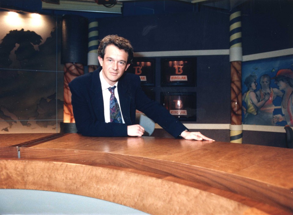 Txetxu Ugalde, Kirolak eta Albistegiak aurkezten zituenean. (Argazkia: EiTB)