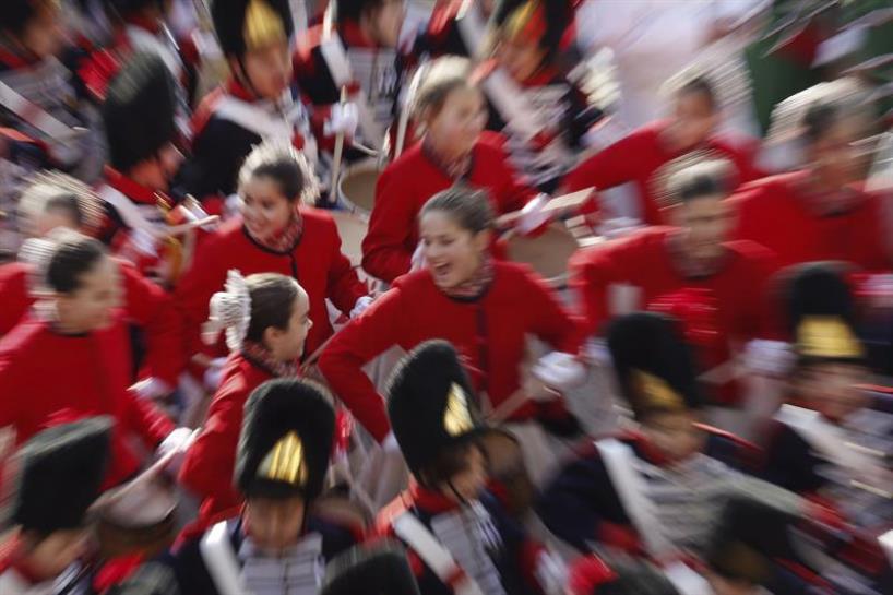 Neskak izan dira nagusi (%&nbsp;55) haur danborradan. EFE