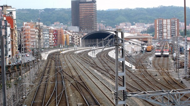 La estación de Abando.