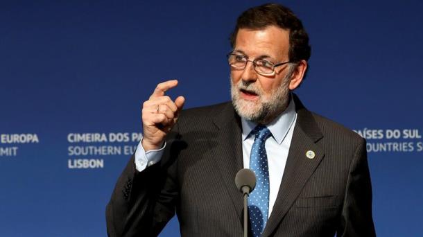 Mariano Rajoy, hoy en Lisboa. Foto: EFE