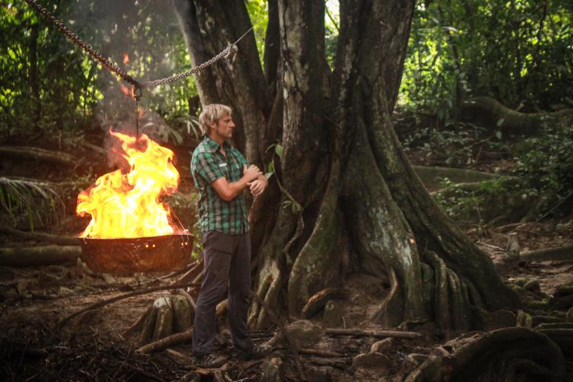 El presentador Julian Iantzi, esperando a grabar. (Foto: EiTB)
