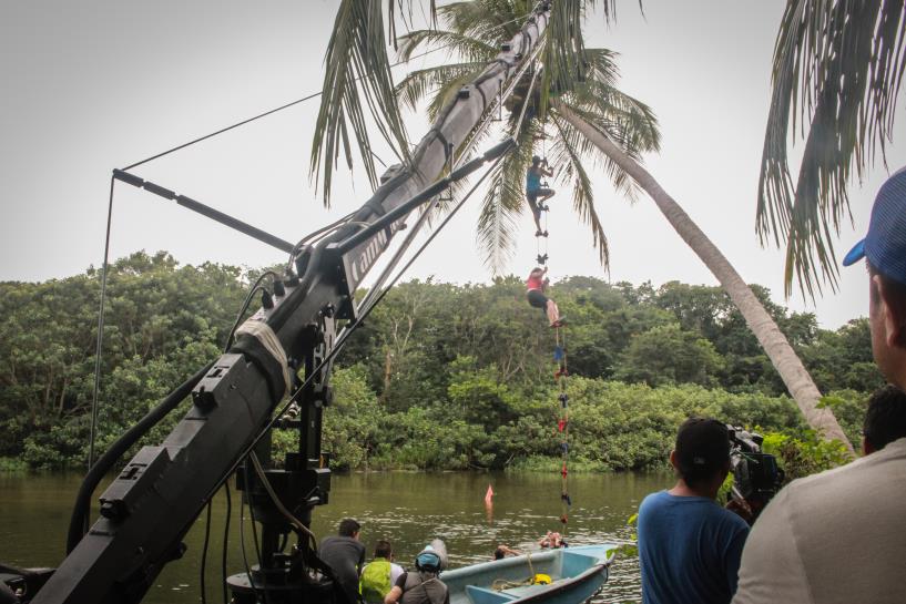 El equipo graba El Duelo. (Foto: EiTB)