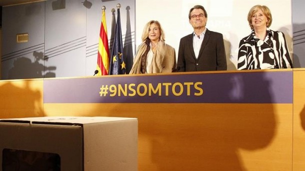 Imagen de archivo de Artur Mas, Irene Rigau y Joana Ortega. EFE