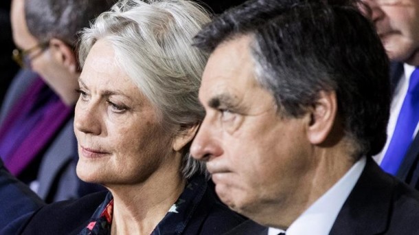 François Fillon junto a su esposa Penelope. Imagen de archivo