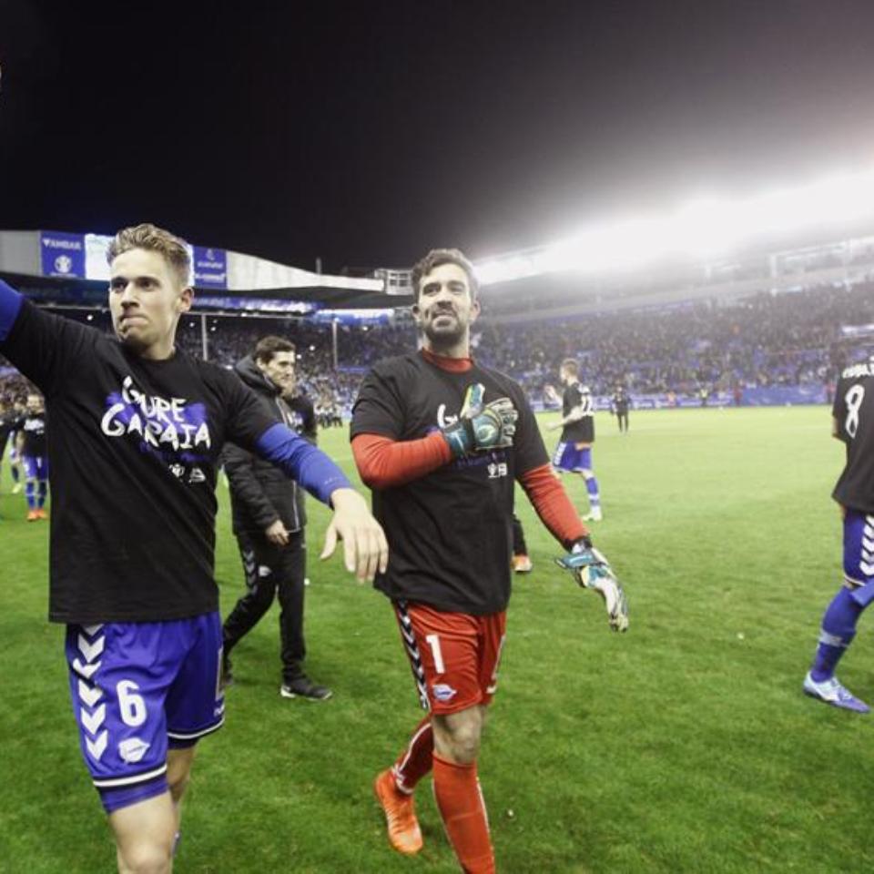 Alavesek Kopako finala jokatuko du. Argazkia: EFE.