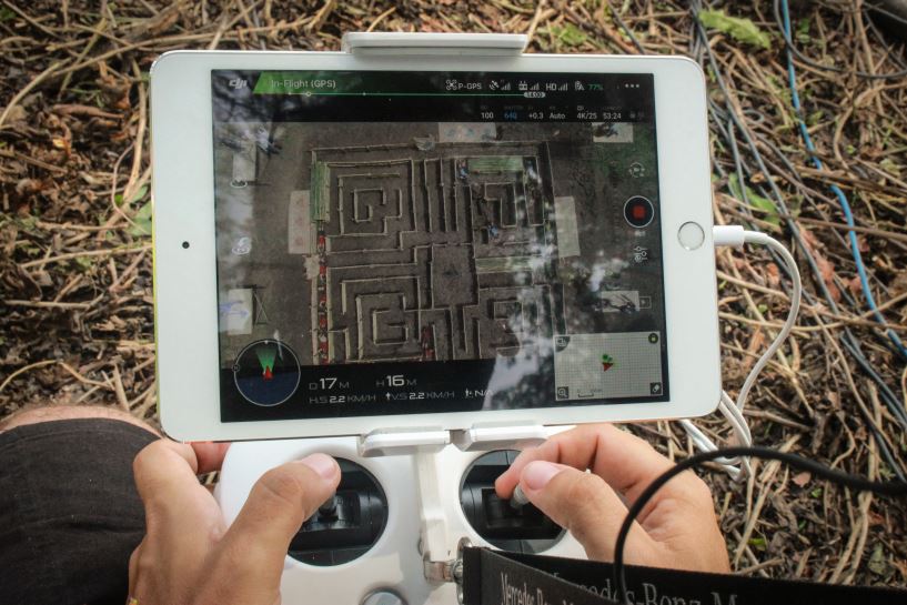 Imágenes aéreas del laberitno