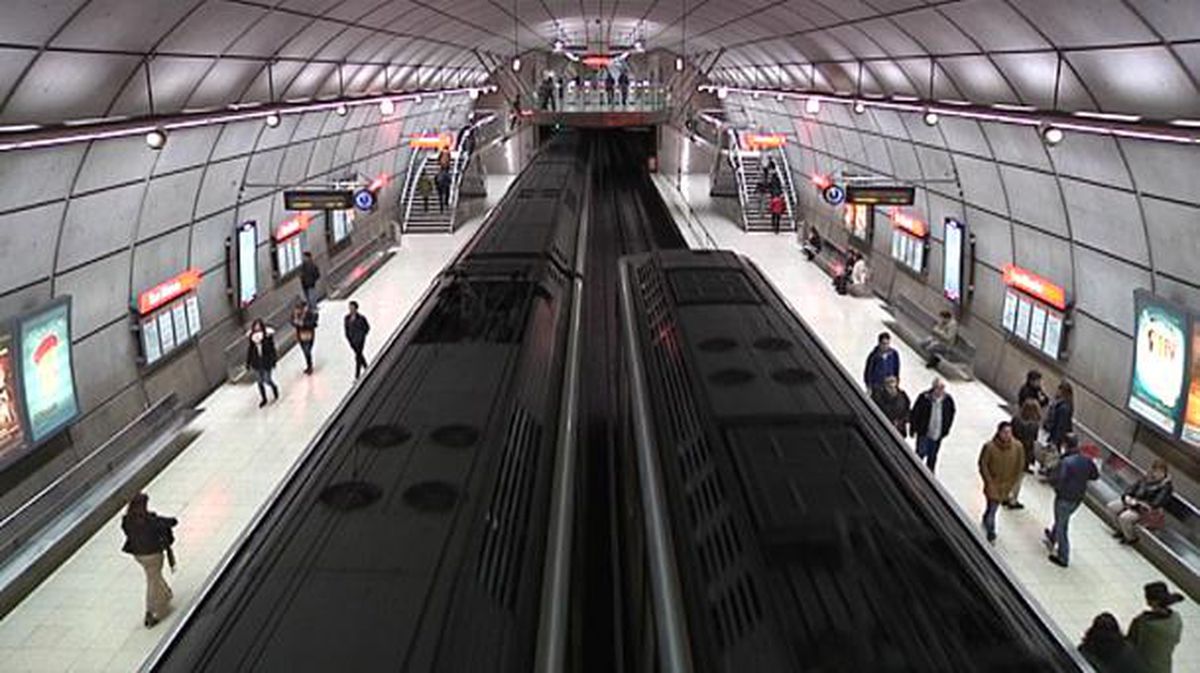 Imagen de archivo de una estación de Metro Bilbao. 