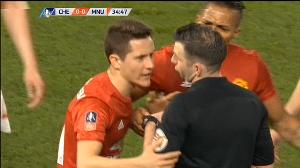 Ander Herrera merezi gabe egotzi zuten Chelsea-United partidan