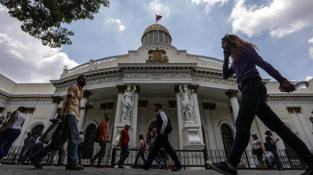 Vista del Palacio Legislativo, sede de la Asamblea Nacional de Venezuela. EFE