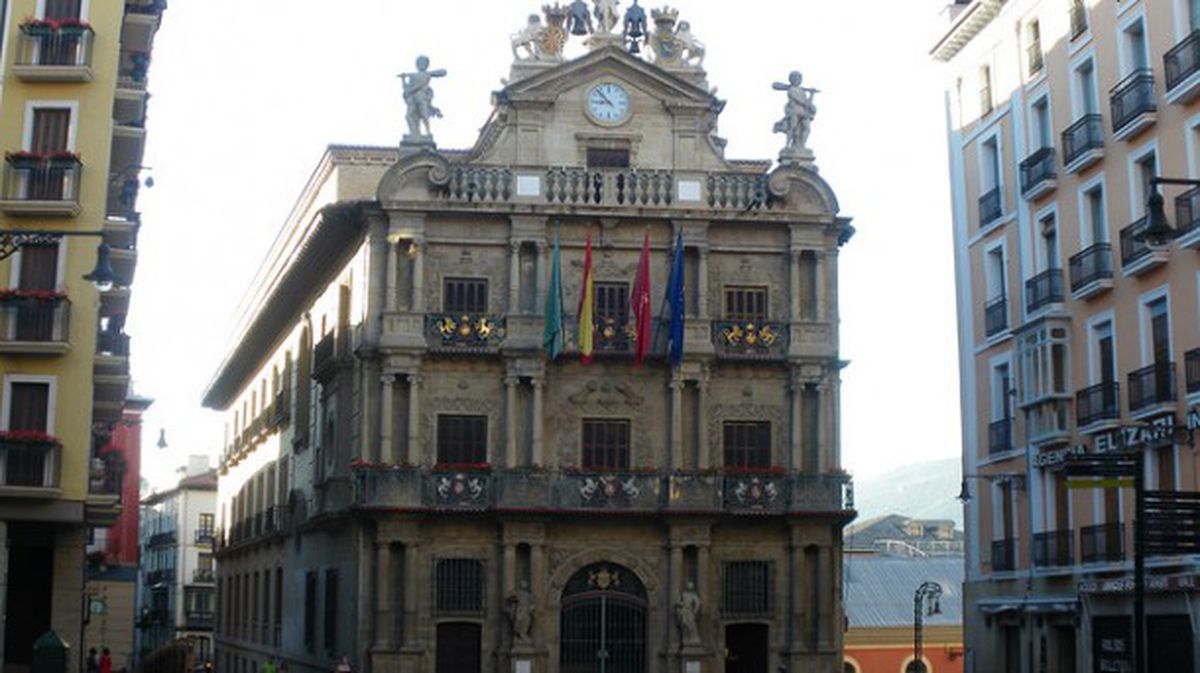 El Ayuntamiento de Pamplona, en una foto de archivo
