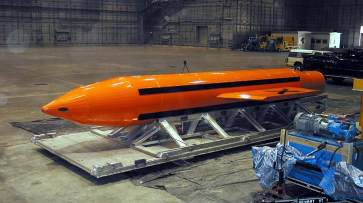 La bomba GBU-43. Foto: EFE