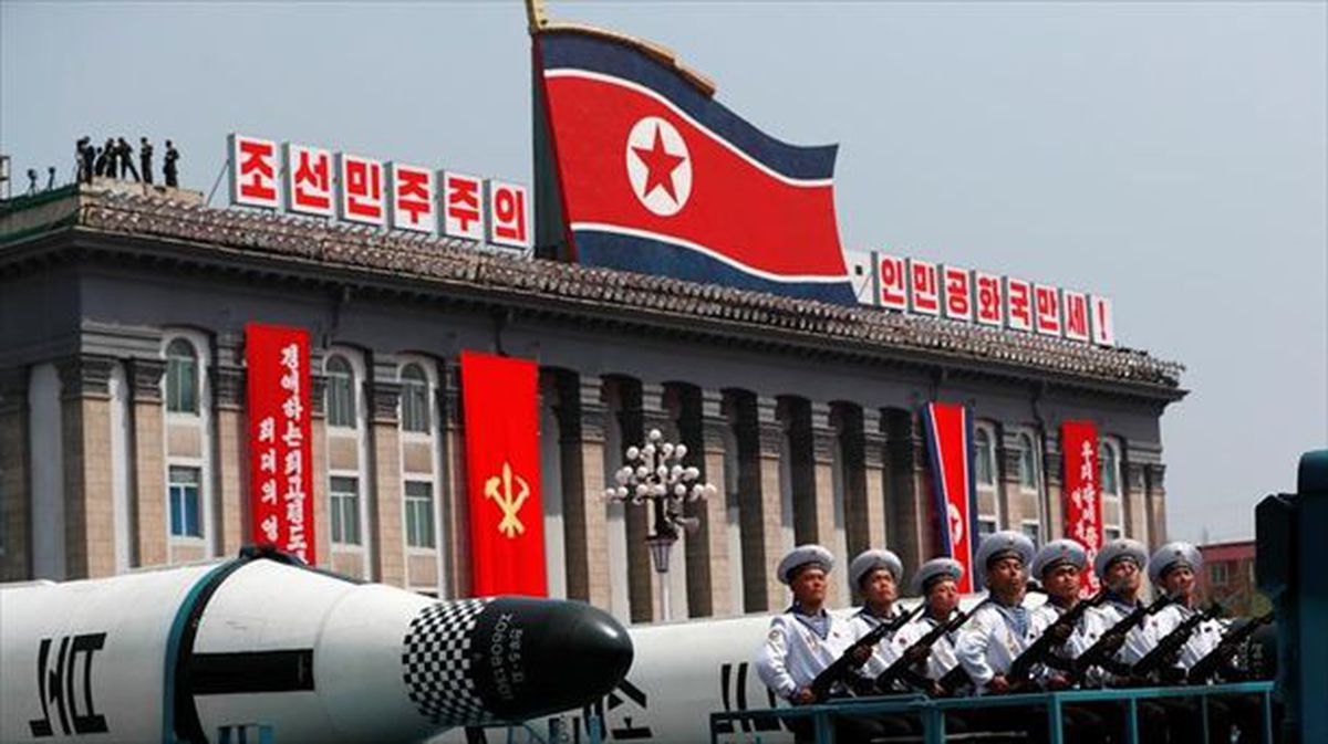 Celebración del 'Día del Sol' en Corea del Norte. EFE