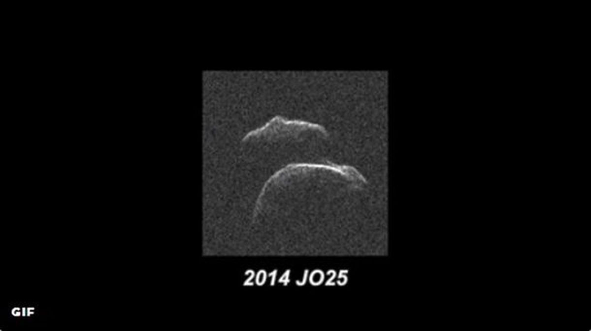 El asteroide 2014 JO25. Foto: NASA