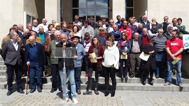 Una de las presentaciones realizadas hoy en Uribe Kosta. Foto: Gure Esku Dago