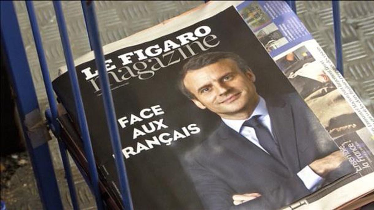 Emmanuel Macron, en la campaña de las presidenciales de Francia. EFE