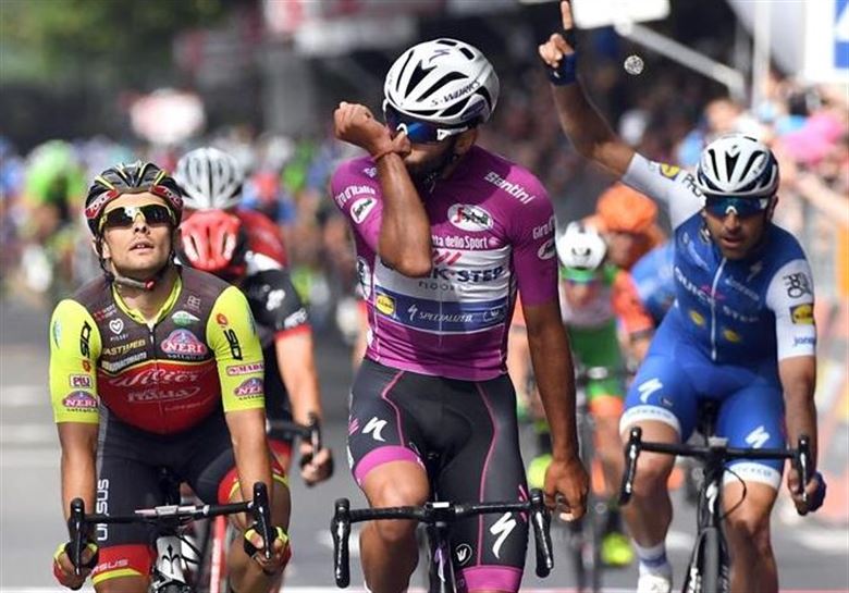 Fernando Gaviria, 12. etapako irabazlea.