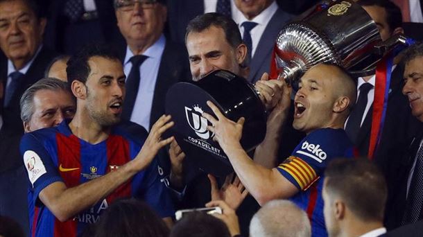 El Barcelona, campeón de la última Copa. Foto: Efe.