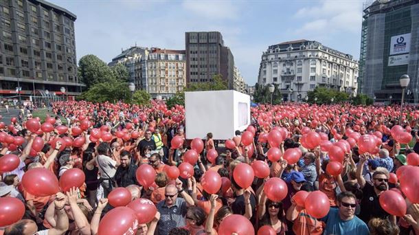 Gure Esku Dago, Bilbao. Foto: EFE. 