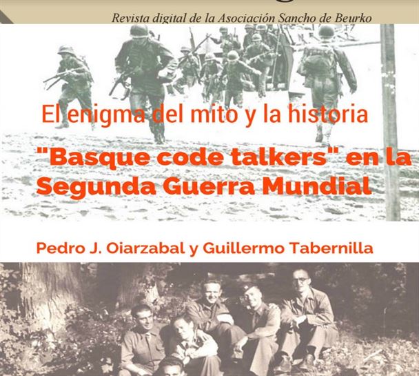 Portada de la revista "Saibigain" dedidaca a "Basque code talkers en la Segunda Guerra Mundial".