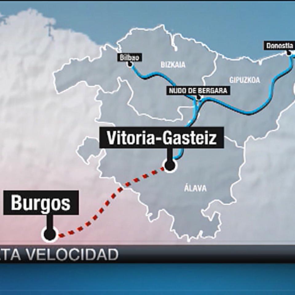 Acuerdan ampliar a 3,6 kilómetros el soterramiento del TAV en Vitoria