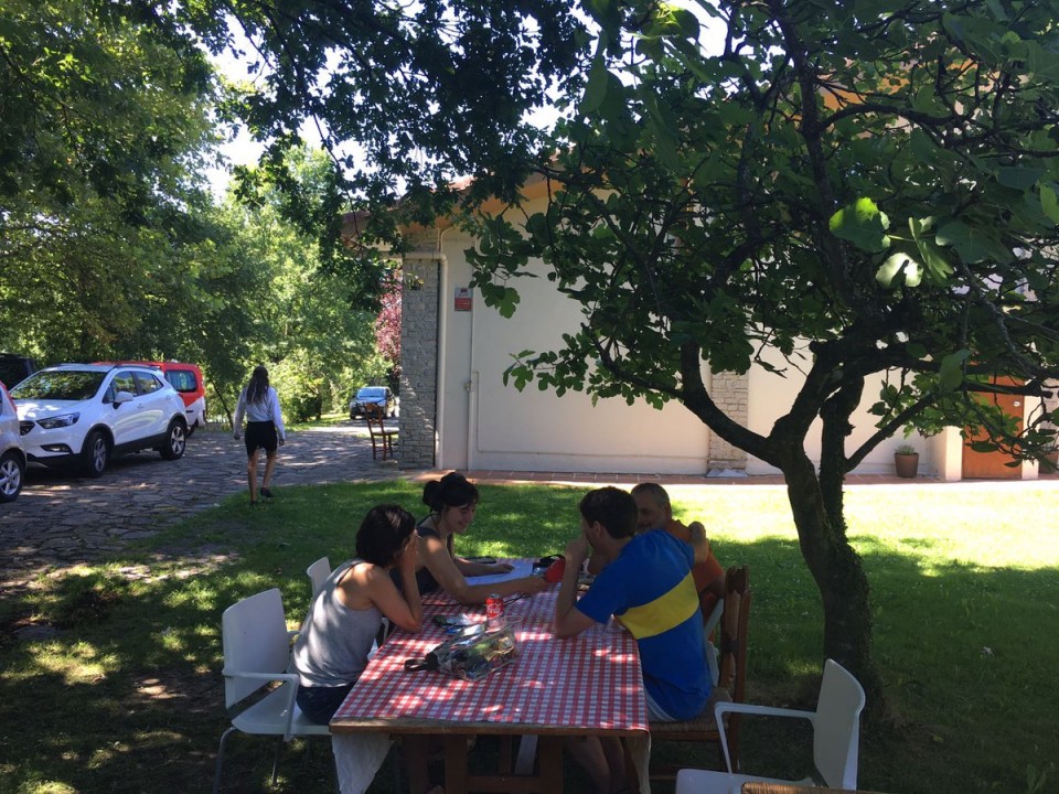 En el rodaje de 'El jardín de Vero', 04.07.2017