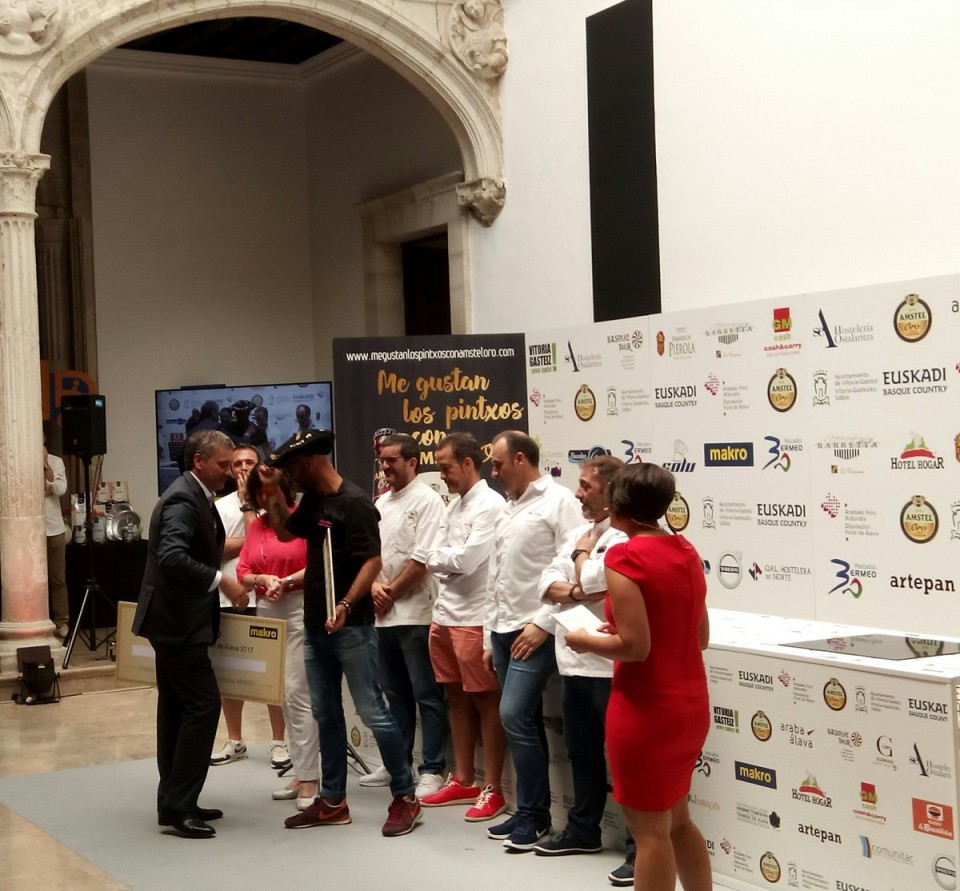 Entrega de premios de la VII Semana del Pintxo de Vitoria-Gasteiz, 05.07.2017
