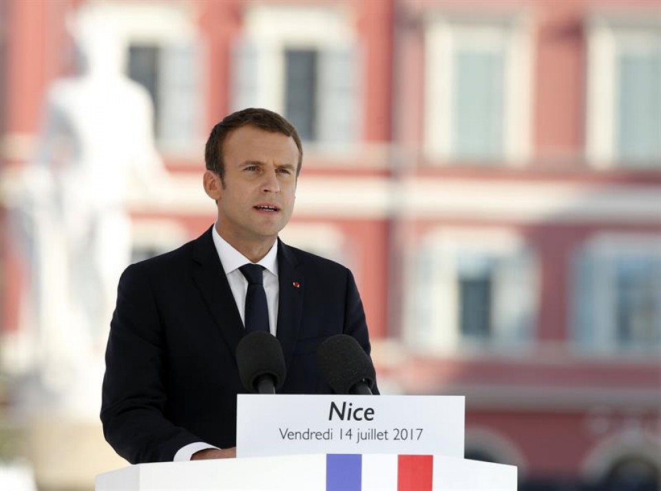 Emmanuel Macron Frantziako presidentea. Argazkia: Efe