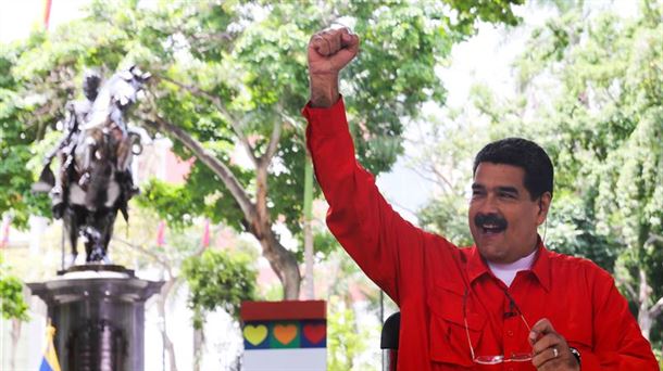 Maduro, en el programa de televisión de la cadena pública estatal. Foto: EFE