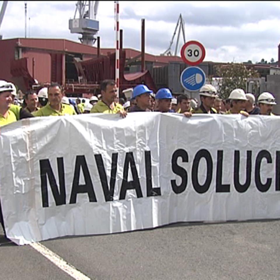 Los trabajadores de La Naval reclaman soluciones. Foto de archivo