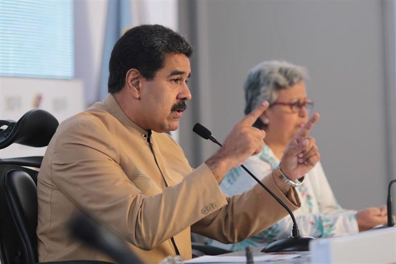 Nicolas Maduro y Tibisay Lucena. Foto de archivo: EFE