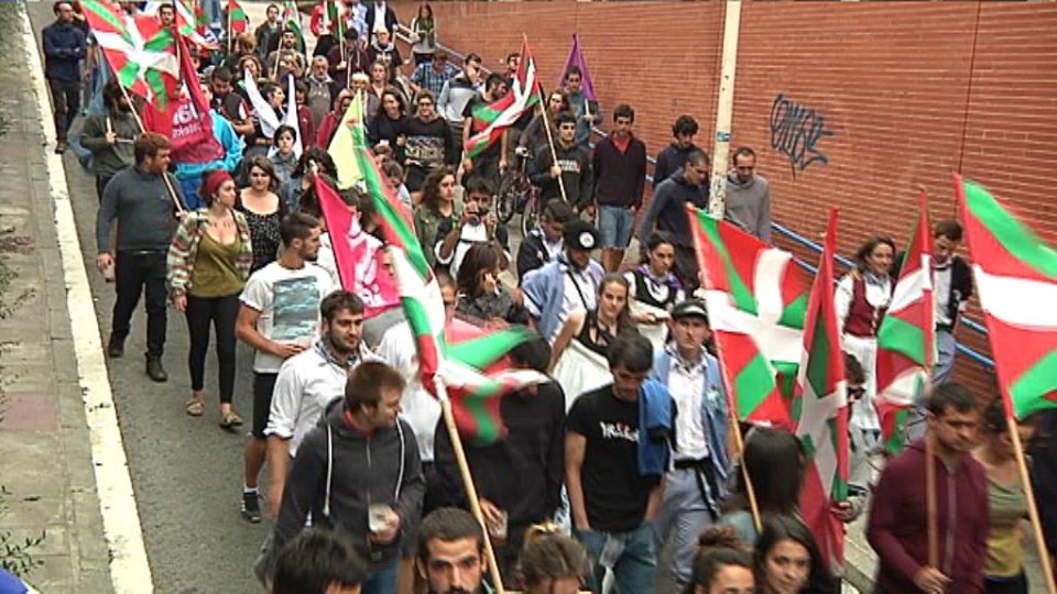 Manifestación convocada por Ernai en Vitoria. Foto: EiTB