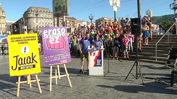 Campaña contra agresiones sexuales de las comparsas. ETB