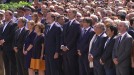 Minuto de silencio en la Plaza Catalunya de Barcelona