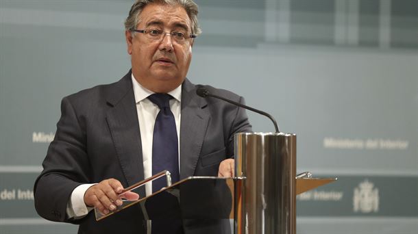 Juan Ignacio Zoido, en la rueda de prensa ofrecida este lunes. Foto: EFE.