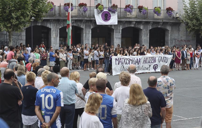 Imagen de la concentración en Villabona. Foto: EFE