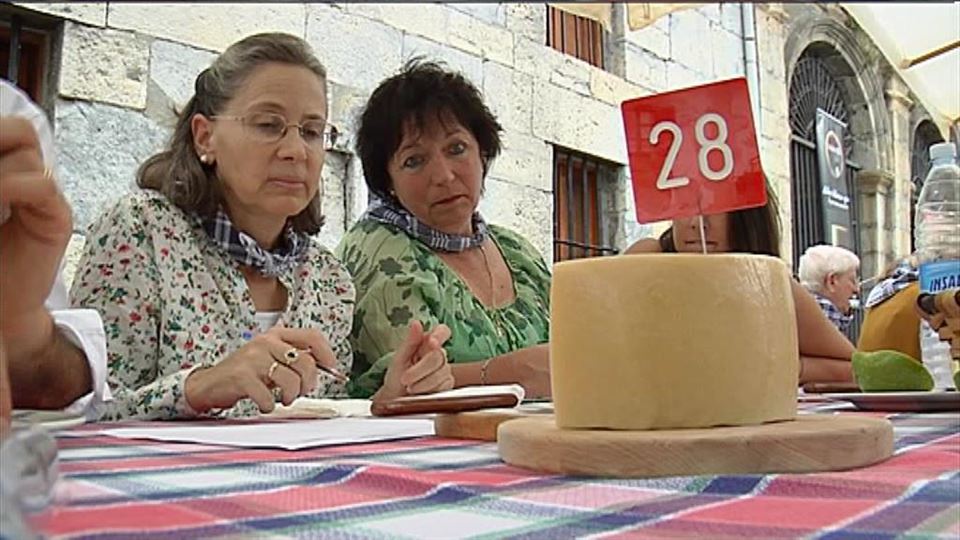 XXXVI Concurso navarro de quesos elaborados con leche de oveja latxa en Uharte Arakil. Foto: EiTB