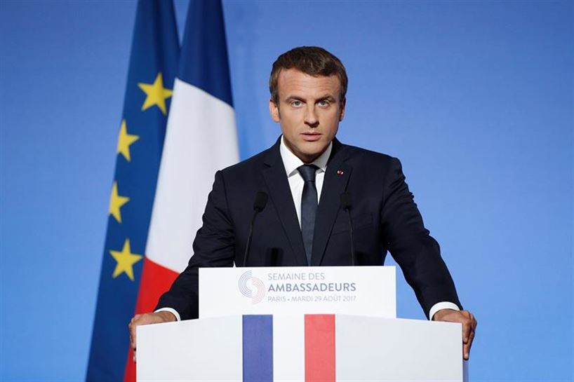 Emmanuel Macron, Frantziako presidentea. Argazkia: EFE