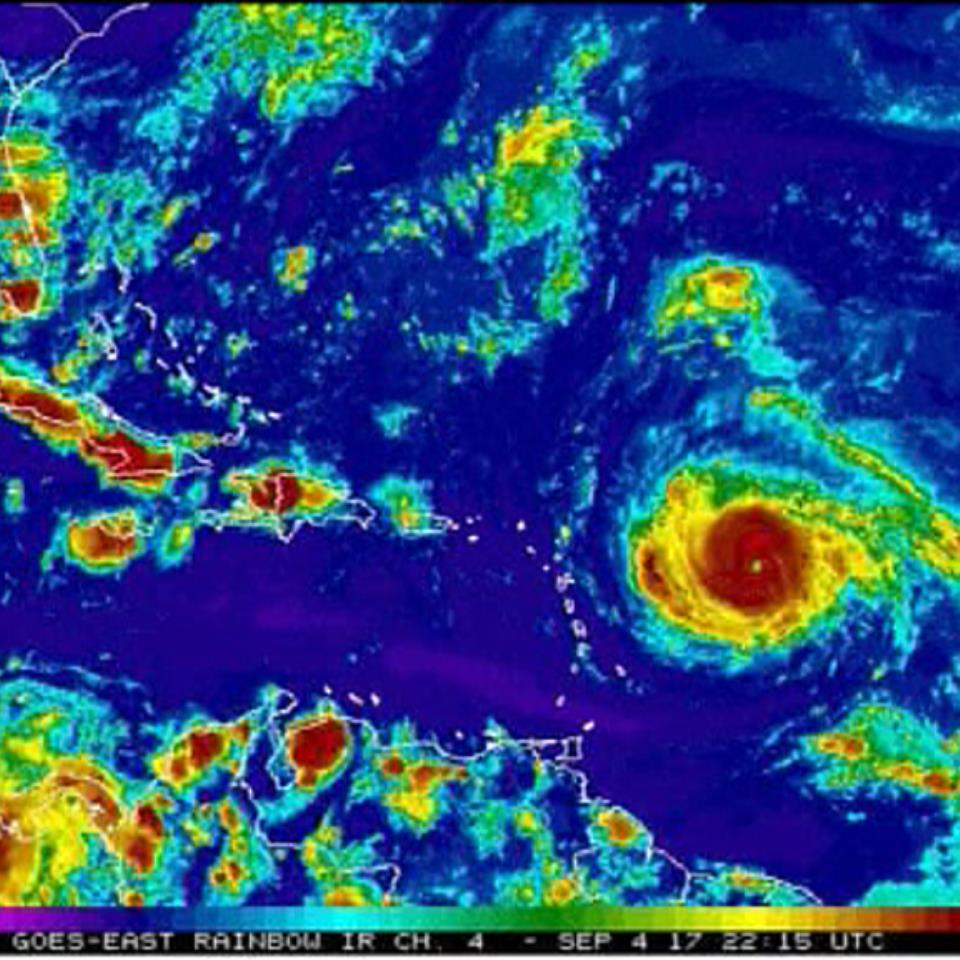 Irma 2017ko bederatzigarren ekaitz tropikala da. Argazkia: EFE