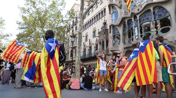 Diada de Barcelona. Foto: EFE.