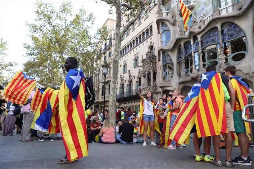 Diada de Barcelona. Foto: EFE.