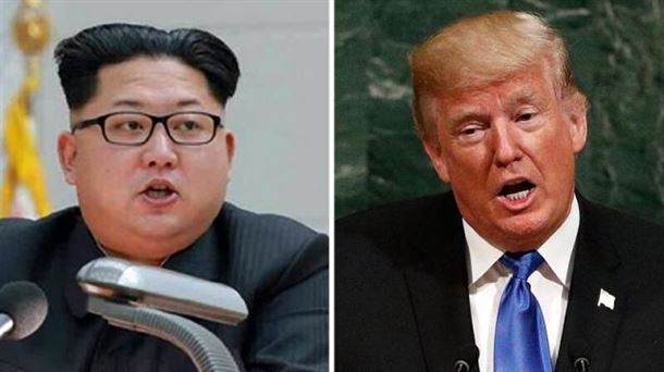 El líder norcoreano Kim Jong-un y el presidente de Estados Unidos, Donald Trump. Foto: EFE