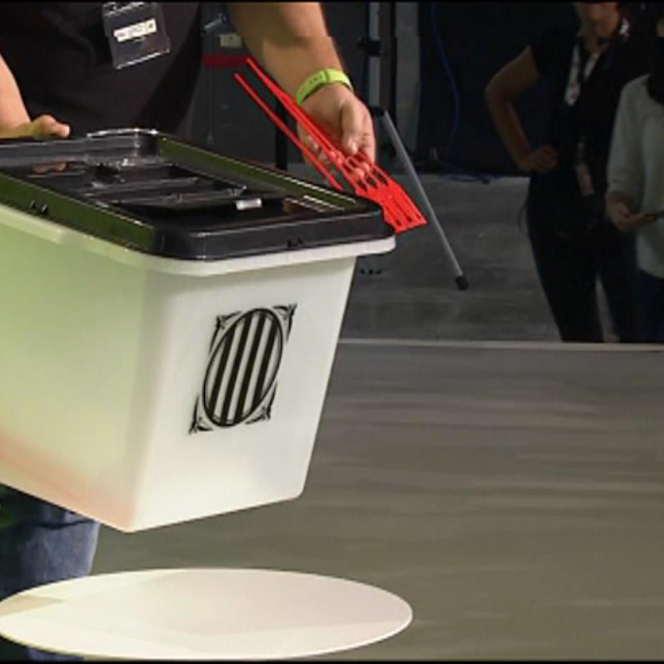 Urna del referéndum en Cataluña. Foto: EiTB